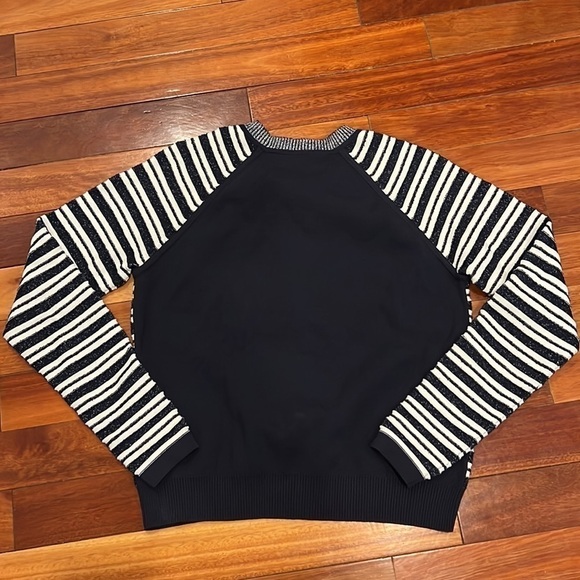 ⭐️ Grey Jason Wu Striped Sweater Medium - Picture 5 of 6